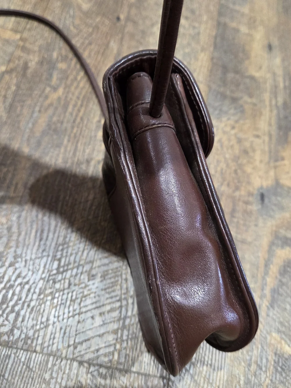 Classic Brown Woven Crossbody Bag